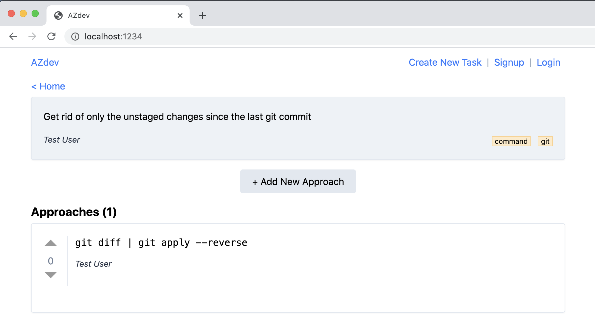 azdev task page