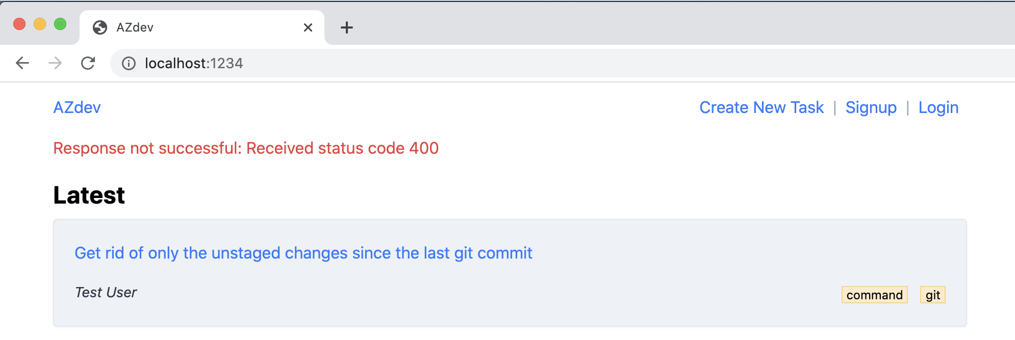 search query error